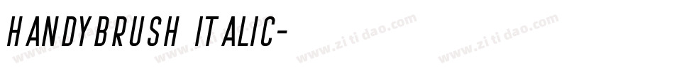 Handybrush Italic字体转换